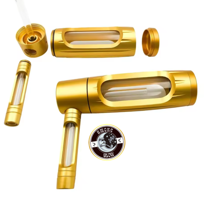 GOLDEN SMOKING PIPE